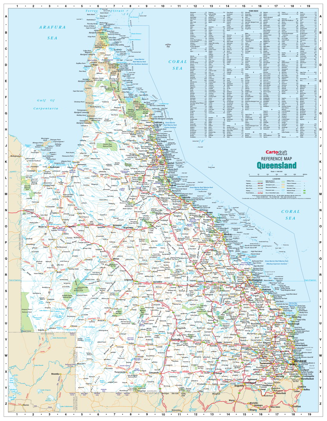 Qld Reference Map | Cartodraft's Queensland state map